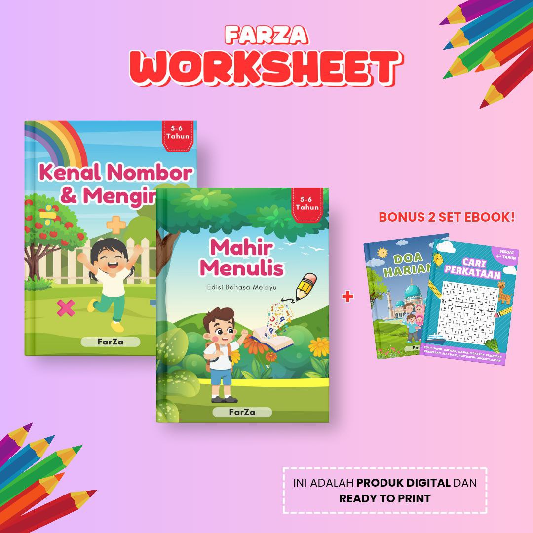 COMBO - KENAL NOMBOR & MENGIRA + MAHIR MENULIS